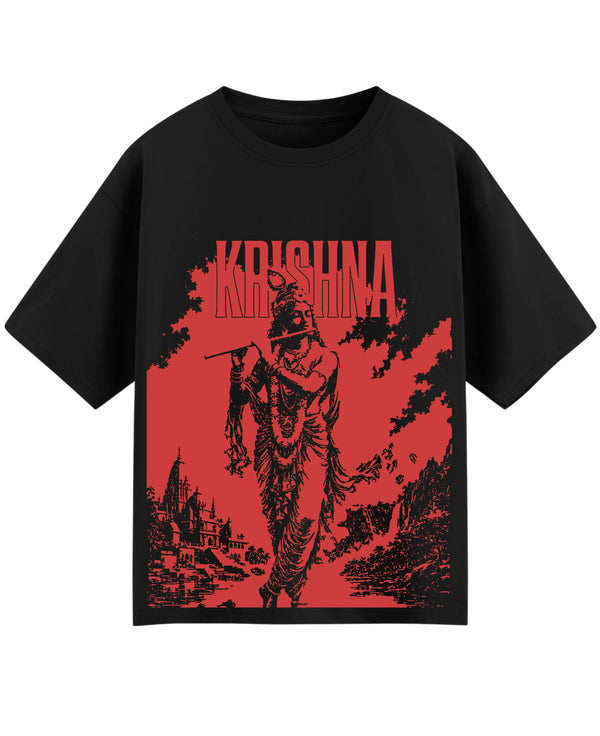 Krishna Aura Oversized Graphic Tee