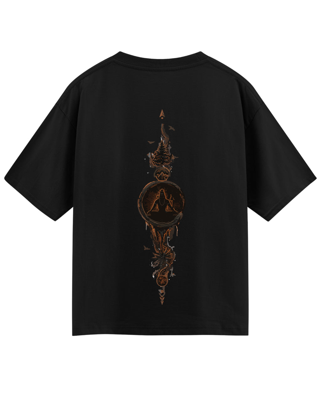 Black Oversized T-shirt Back Design