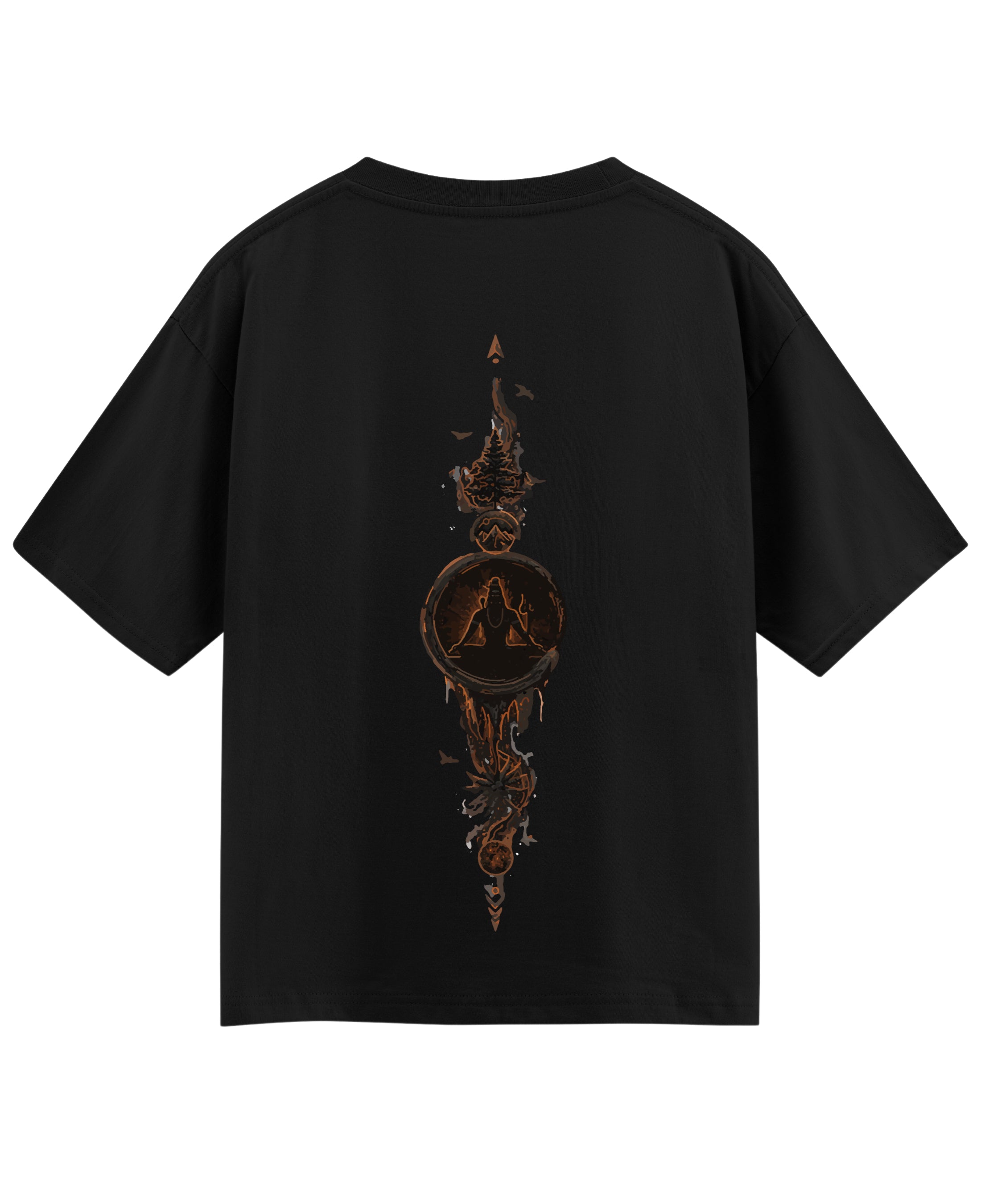 Black Oversized T-shirt Back Design
