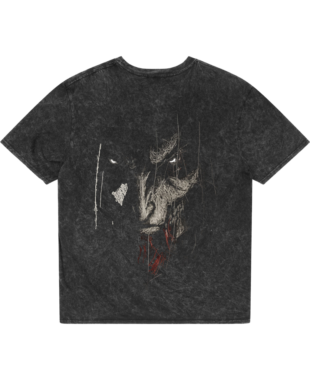 Acidwash Oversized T-shirt Back Design