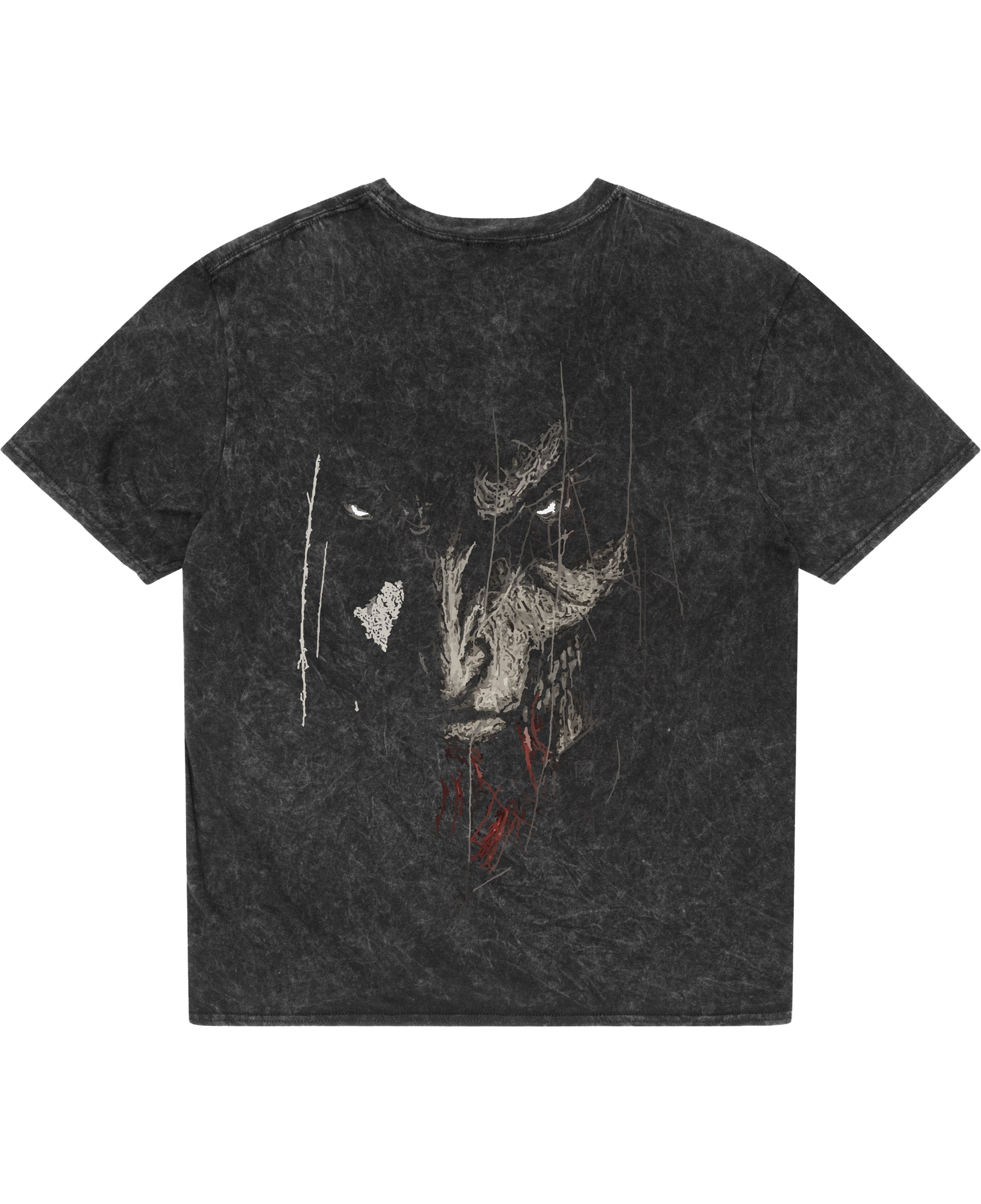 Acidwash Oversized T-shirt Back Design